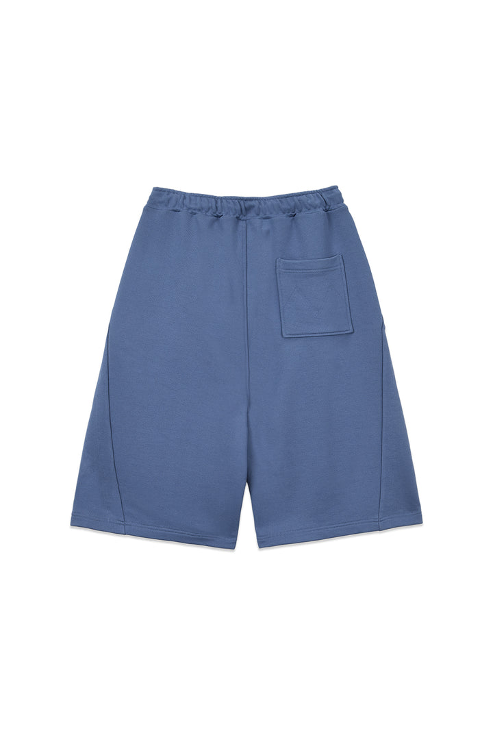 Matin Kim Back Pocket Glitter Bermuda Sweatpants — Blue