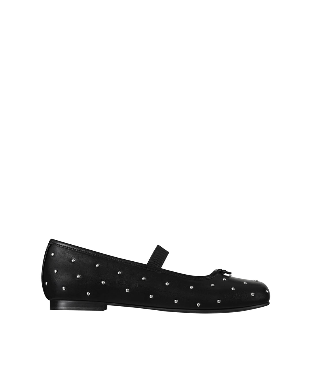 Stand Oil Faye Mary Jane — Semi-Square Flat — Stud Black