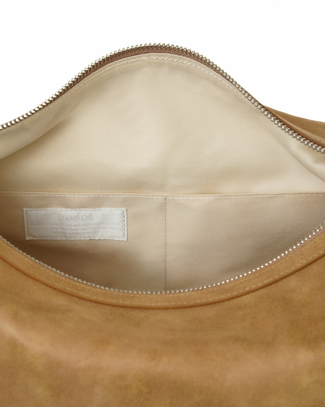 Stand Oil Mushy Bag — Nubuck Slouch Tote — Camel