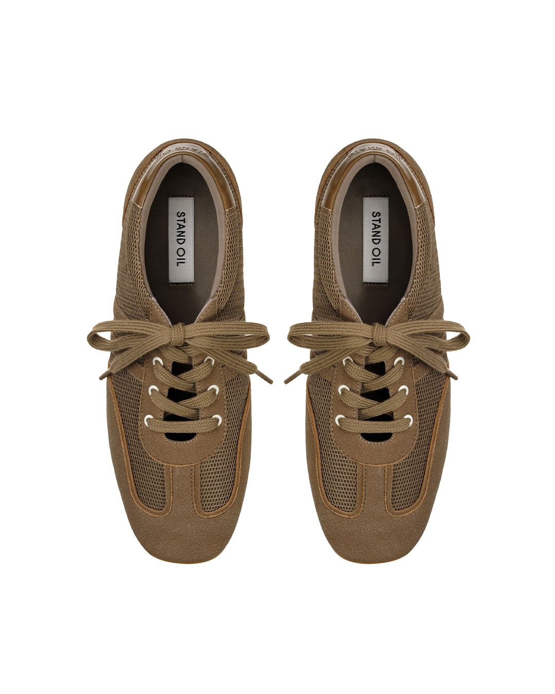 Stand Oil Morrow Square Sneakers — Brown