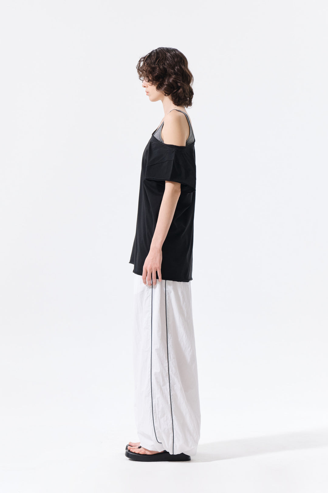 Matin Kim 16 Logo Track Pants — White