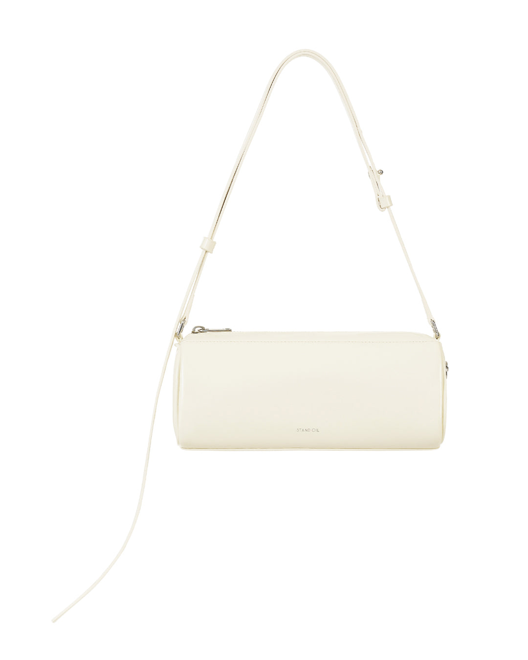 Stand Oil Chunky Bag — Glossy Wrinkled Leather — Cream