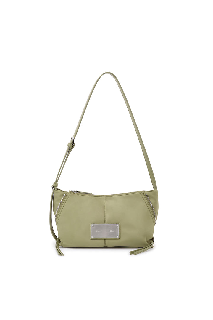 Matin Kim Side Zipper Two-Way Nylon Bag — Khaki