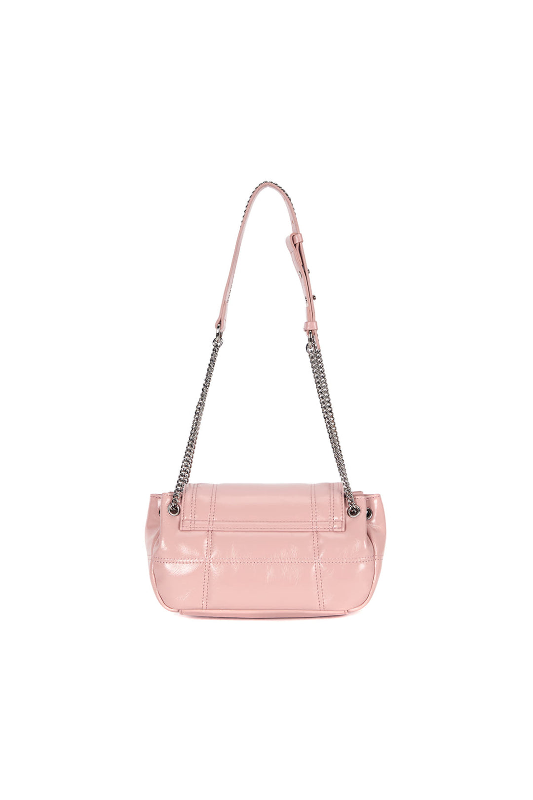 Matin Kim Glossy Quilting Small Chain Bag — Pink