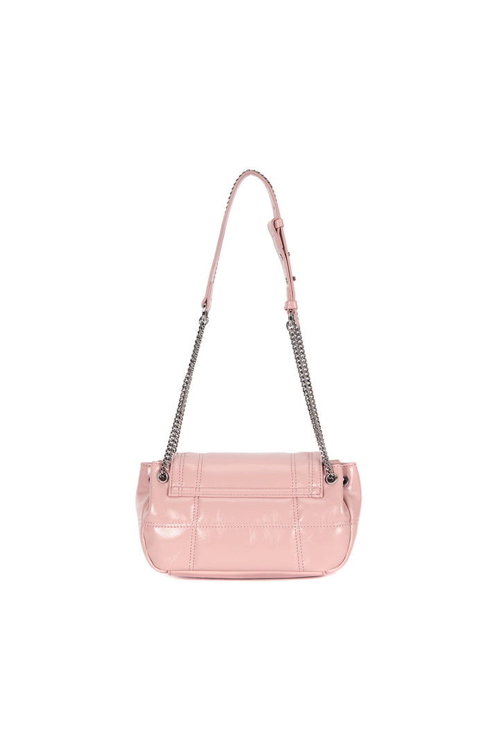 Matin Kim Glossy Quilting Small Chain Bag — Pink