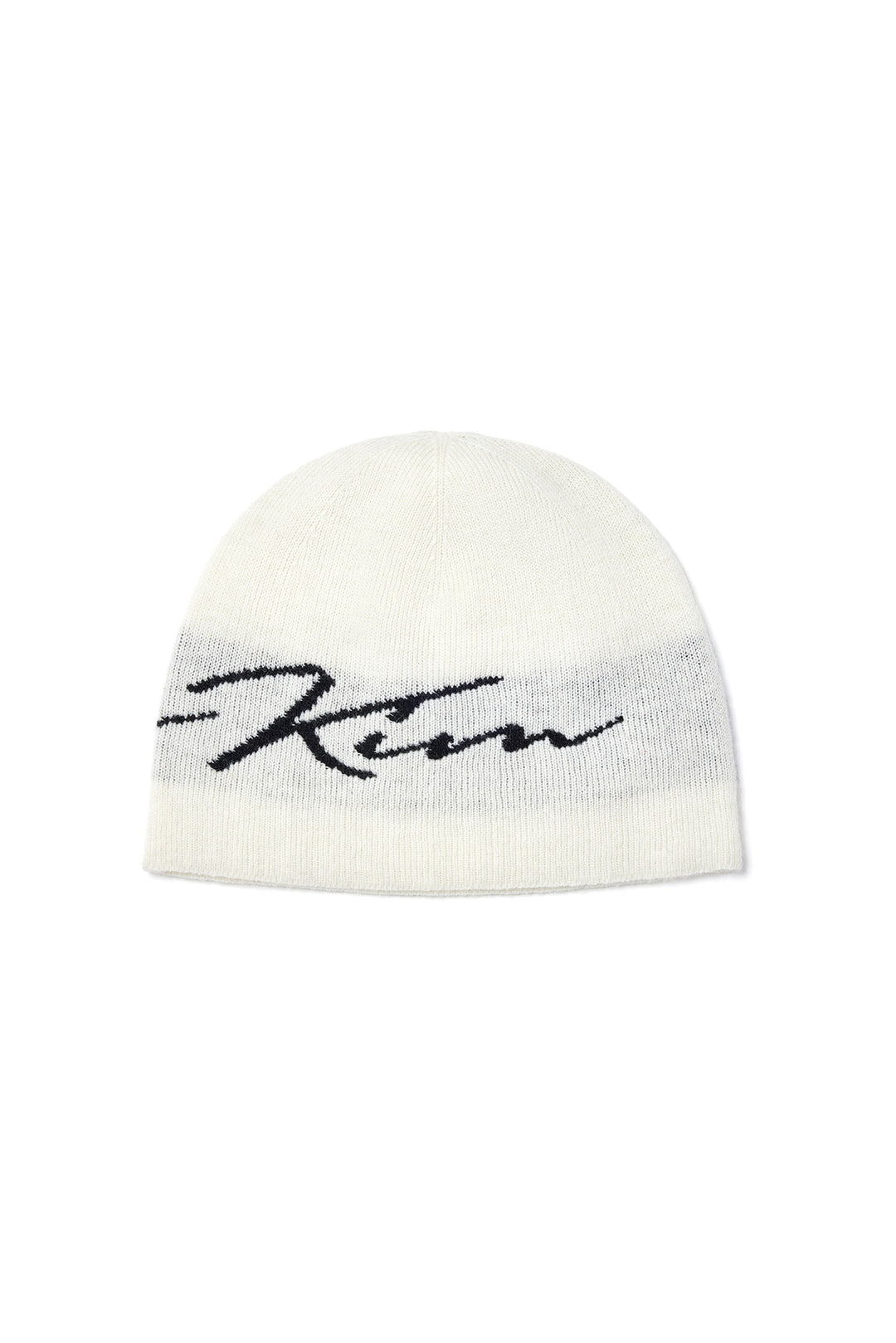 Matin Kim Logo Script Beanie — Ivory