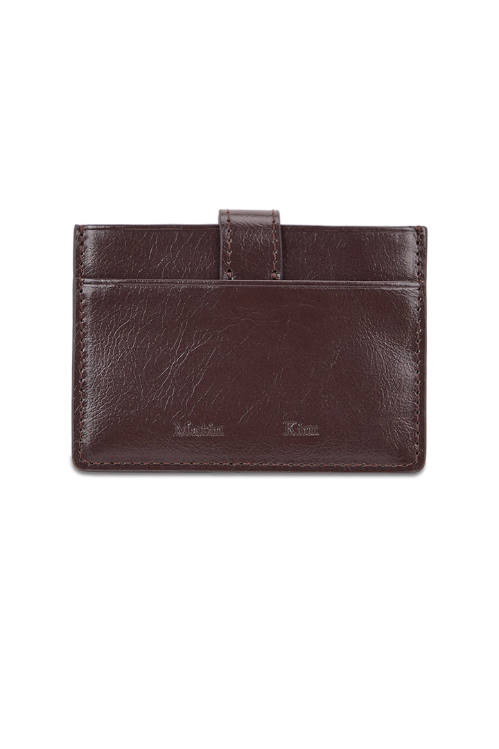 Matin Kim Western Buckle Card Wallet — Brown