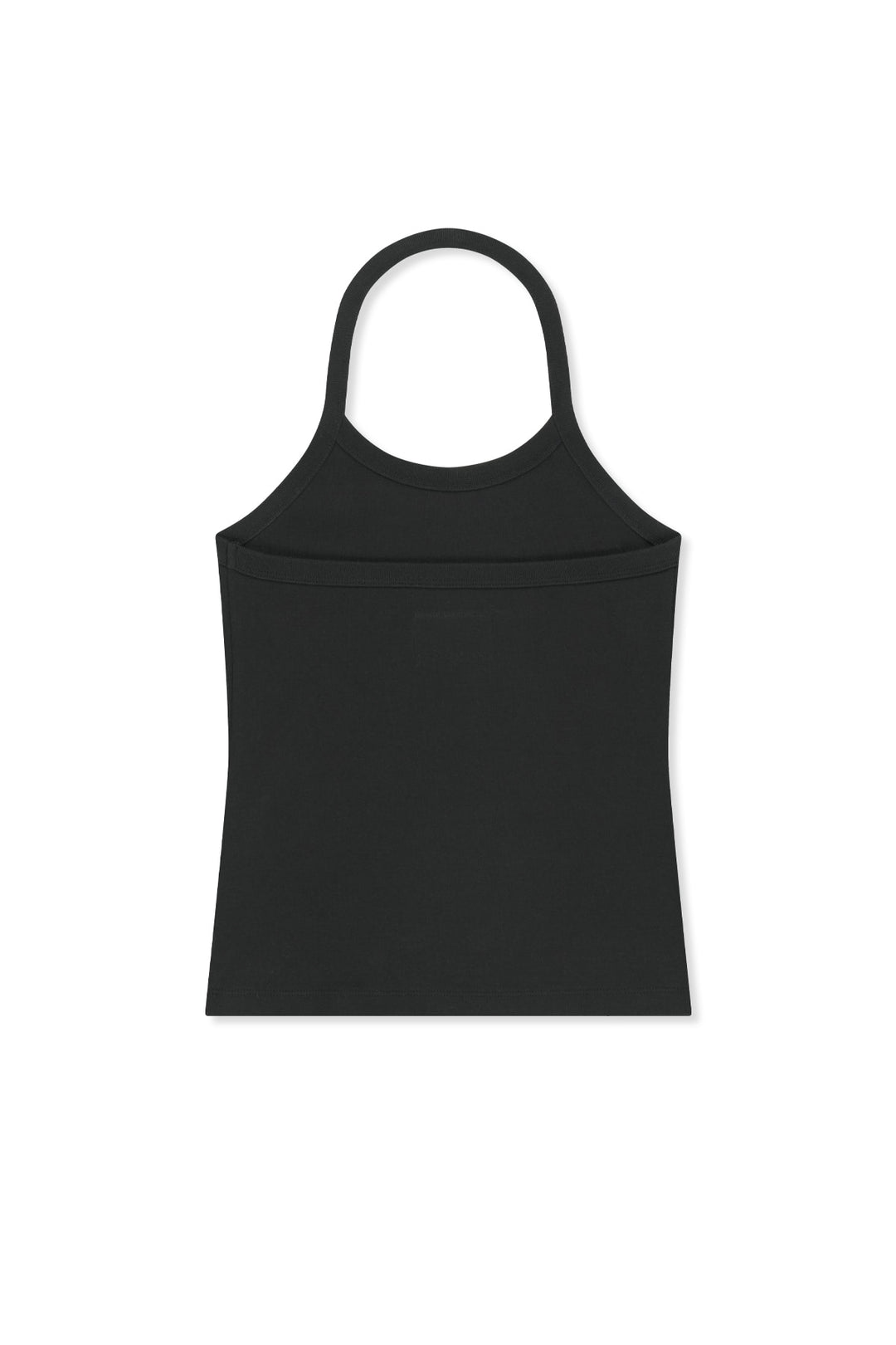 Matin Kim Label Detail Halter Tank — Black