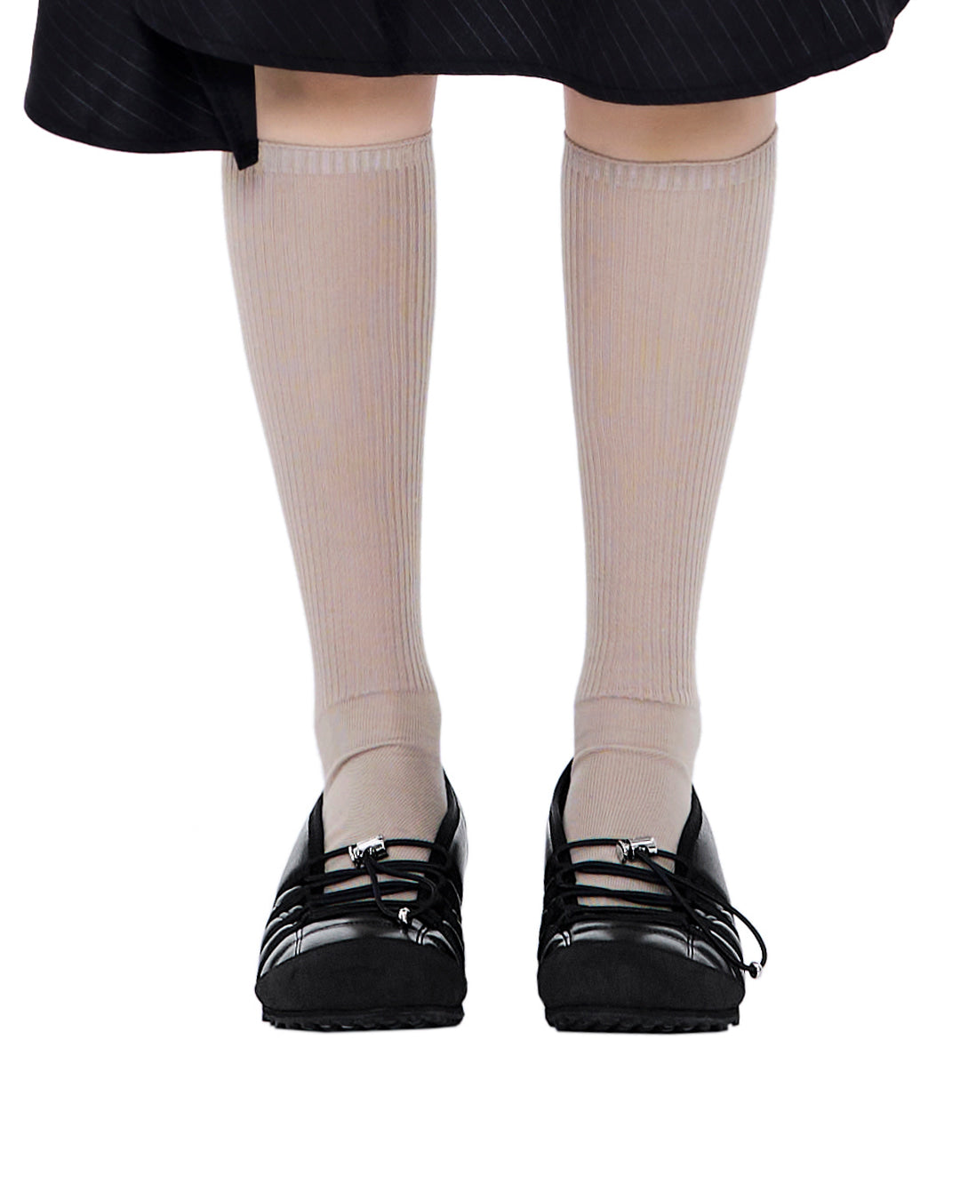 Stand Oil Tie Mary Jane Sneaker — Black