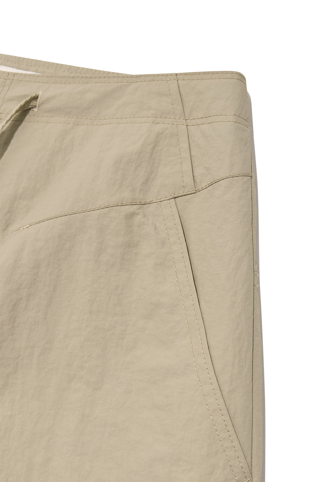 Matin Kim Nylon String Half Pants — Beige