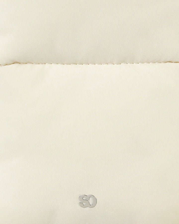 Stand Oil Bubble Bag — Padded Oblong Crossbody — Cream
