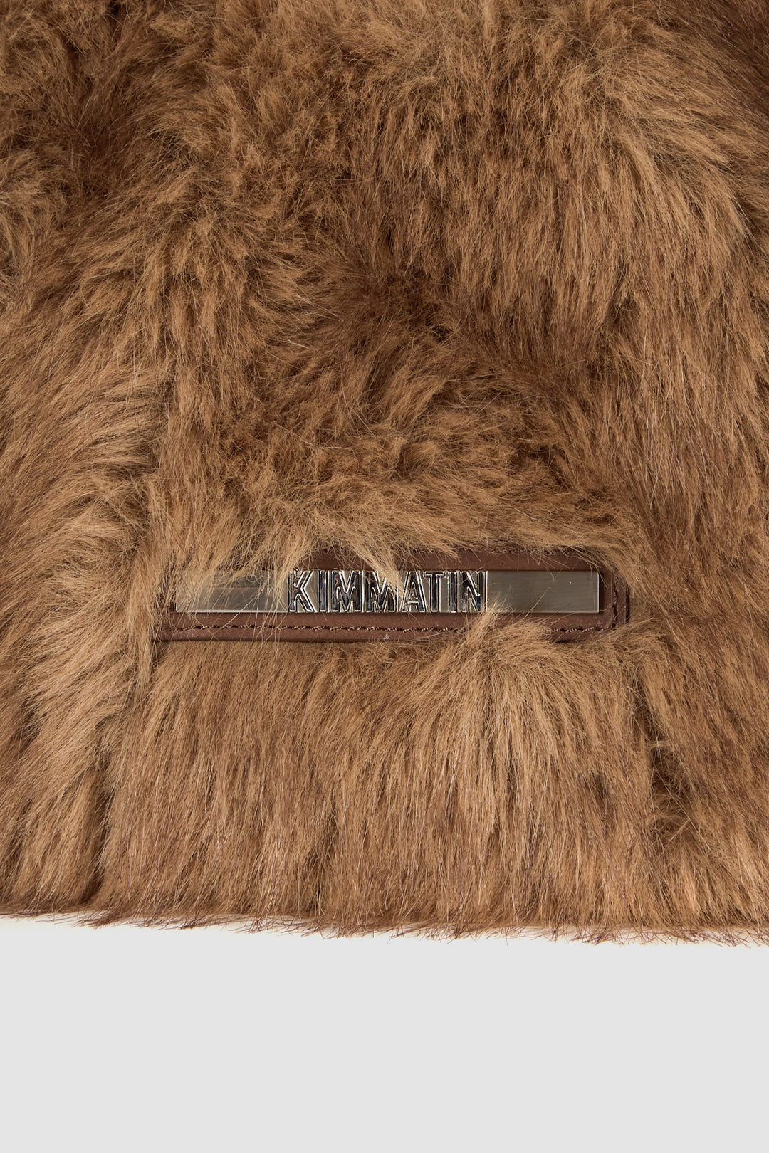 KIMMATIN Fur Triangle Mini Bag — Brown