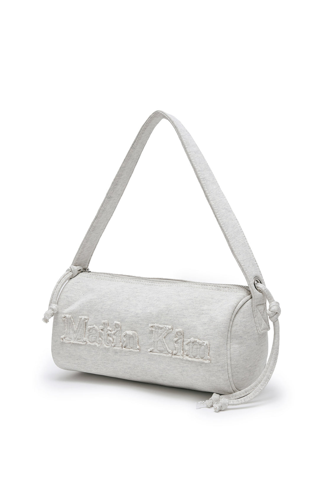 Matin Kim Appliqué Logo Jersey Duffle Bag — Beige