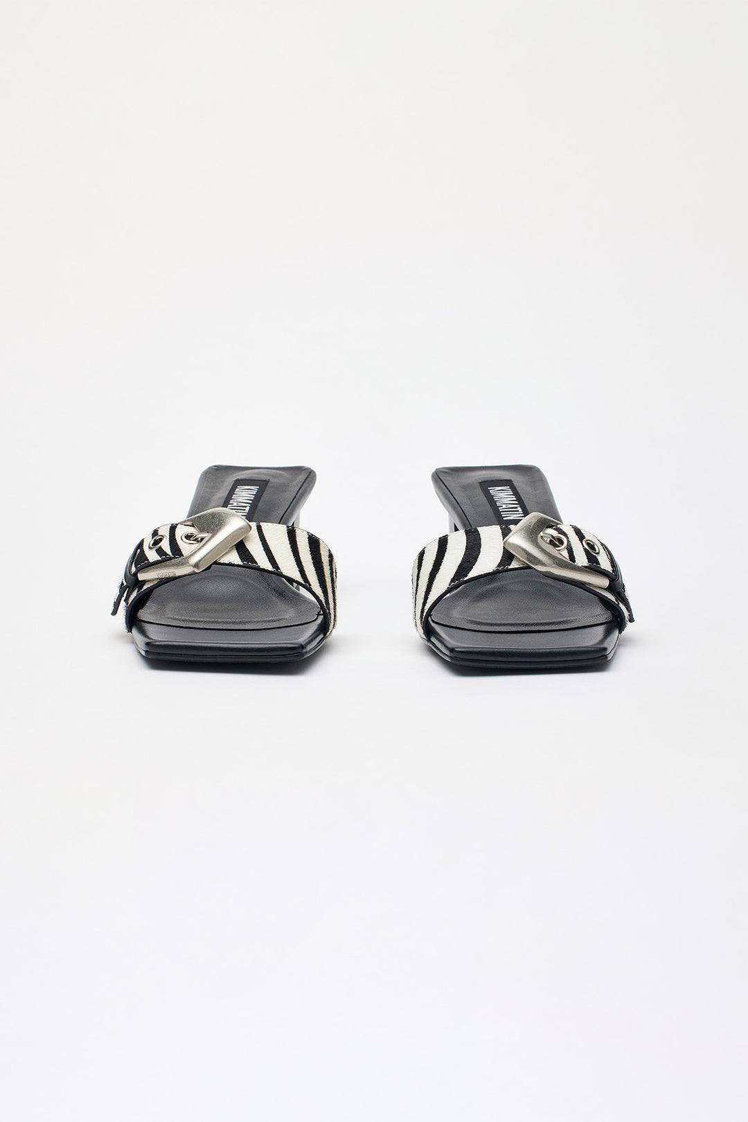KIMMATIN Buckle Point Slide Heels in Mix