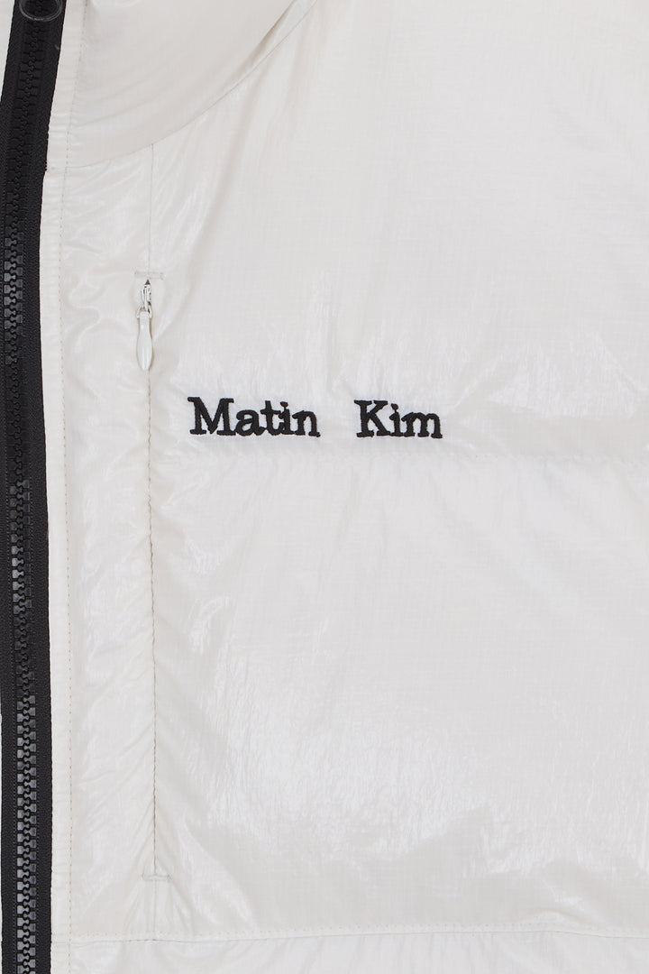 Matin Kim Small Logo Volume Down Jumper — Ivory