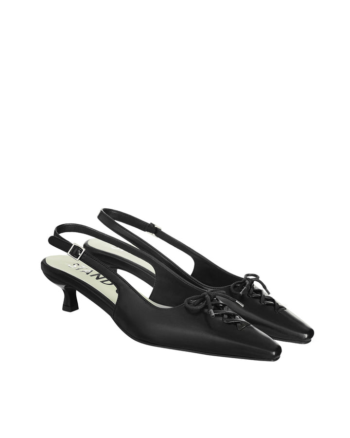 Stand Oil Rosie Slingbacks — Black