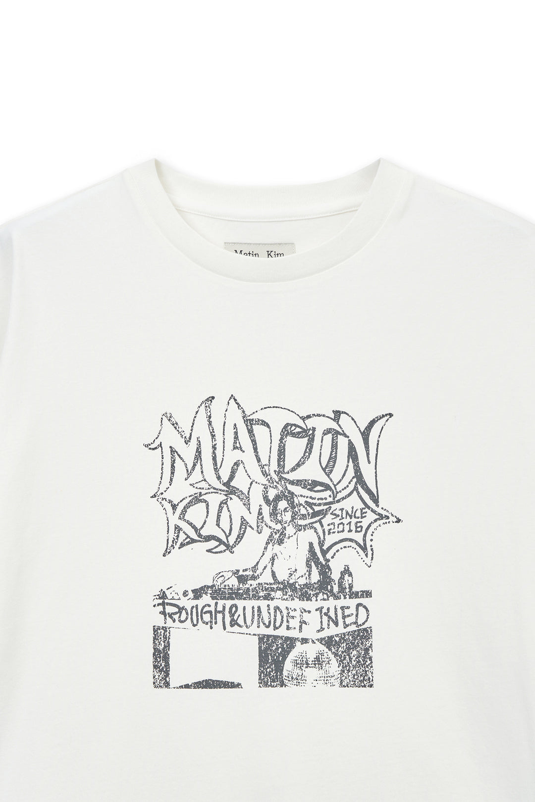 Matin Kim Vintage Graffiti Artwork Top — White