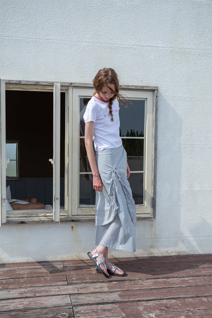 Matin Kim Color Point Arch Logo Top — White