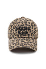 Matin Kim Leopard Volume Logo Ball Cap Dark — Beige