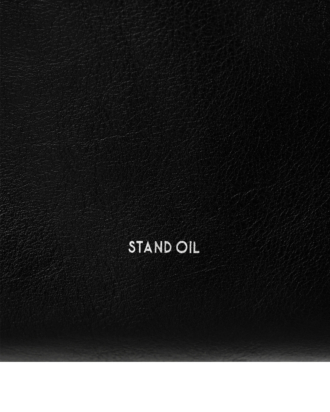 Stand Oil Mushy Bag — Nubuck Slouch Tote — Black