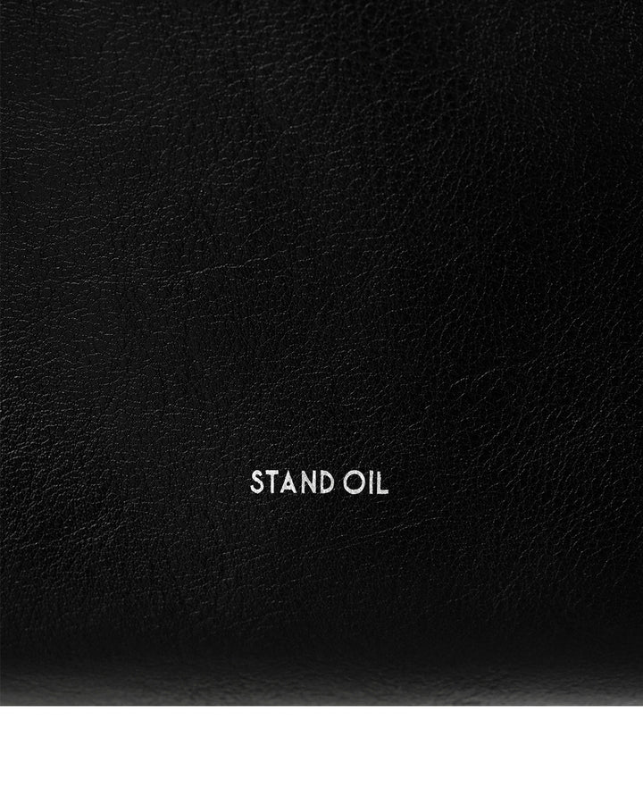 Stand Oil Mushy Bag — Nubuck Slouch Tote — Black