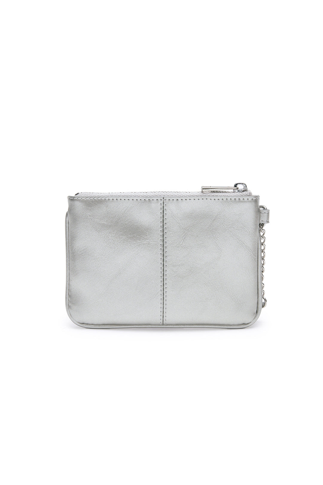 Matin Kim Rivet Point Mini Coin Wallet — Silver