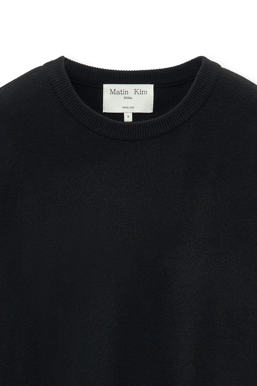 Matin Kim Detachable Skirt Knit Pullover — Black
