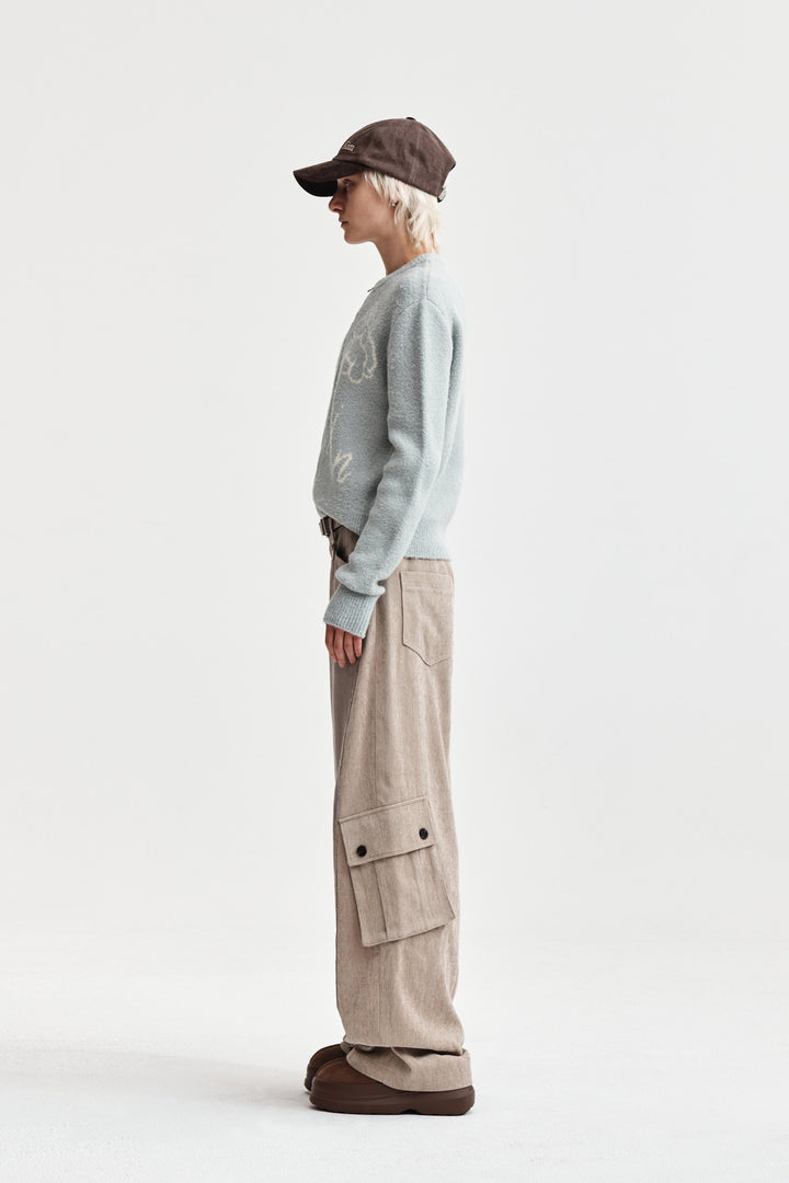 Matin Kim Poni Coni Knit Zip Up — Mint