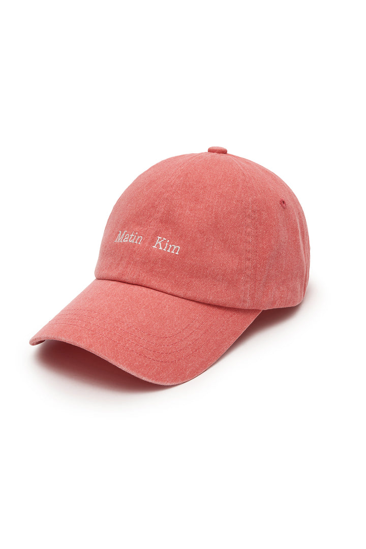 Matin Kim Mini Classic Logo Ball Cap Light — Orange