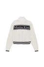 Matin Kim Spell Point Stripe Knit Cardigan — Ivory