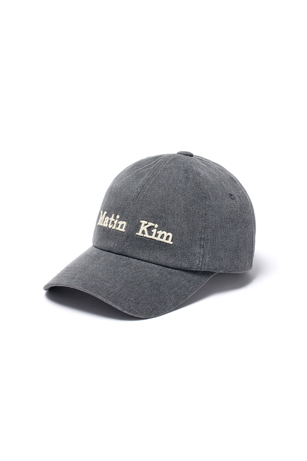 Matin Kim Classic Logo Ball Cap — Gray
