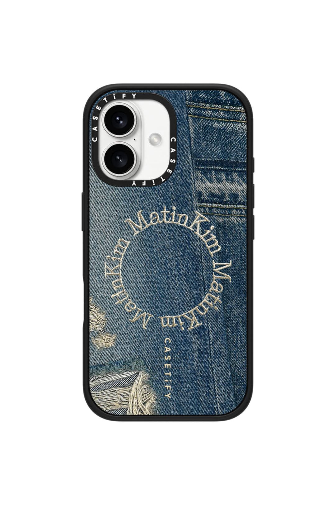 Matin Kim x Casetify Denim Circle iPhone Case — Blue