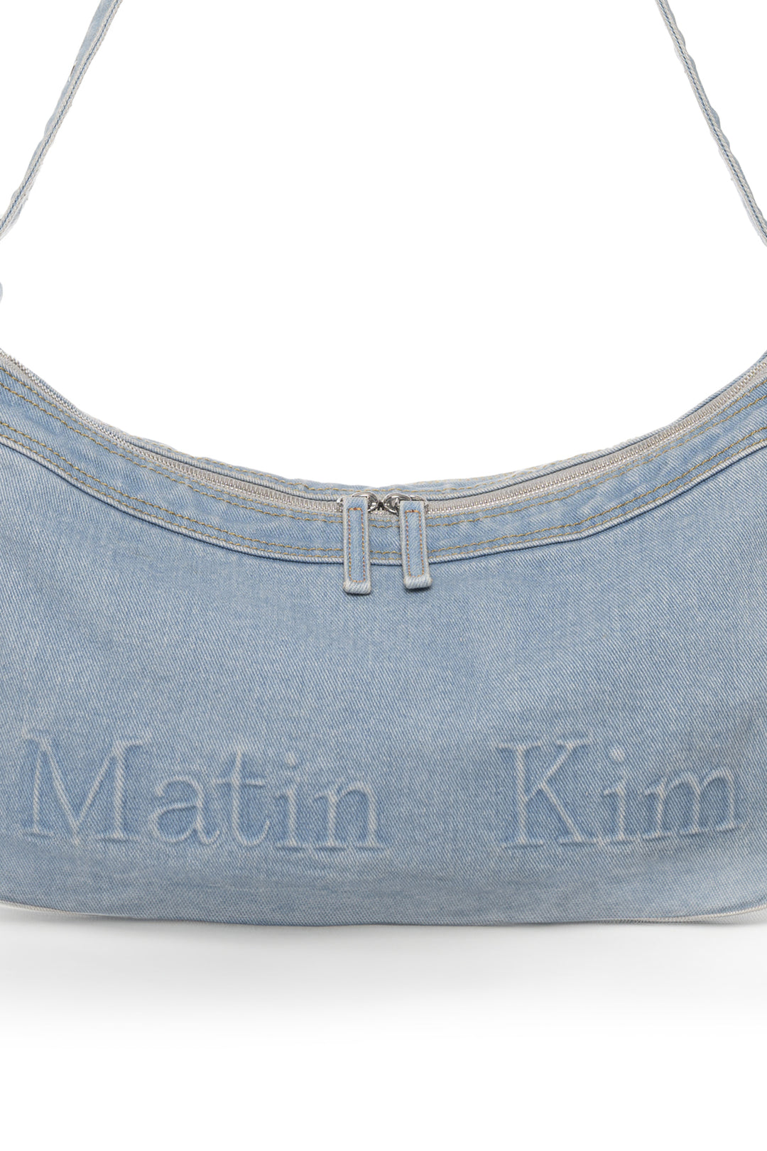 Matin Kim Dust Denim Side Pocket Bag — Light Blue