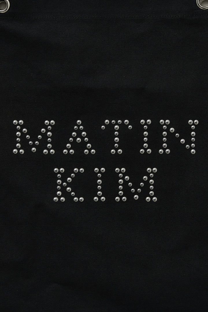 Matin Kim Logo Stud Ecobag — Black