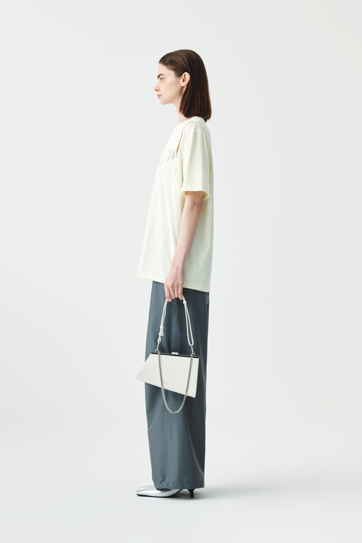 KIMMATIN Cutting Logo Print Oversize Tee