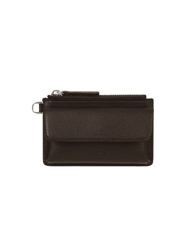 Stand Oil Chubby Zipper Wallet — Maroon