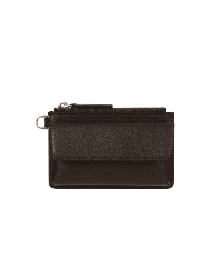 Stand Oil Chubby Zipper Wallet — Maroon
