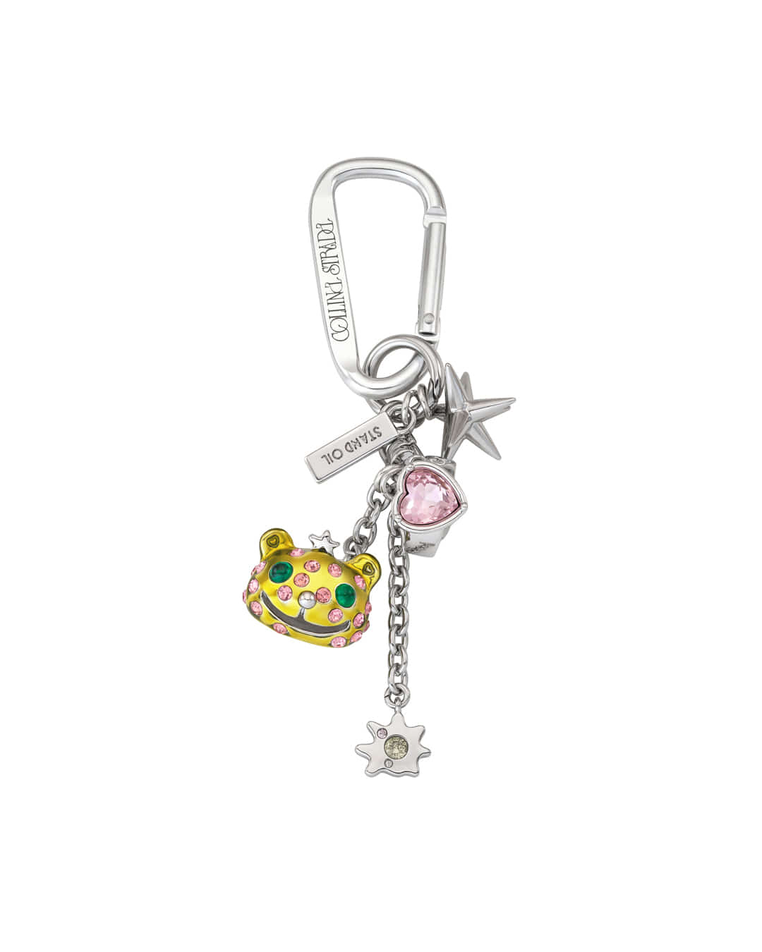 Stand Oil Princess Bear Keyring — Silver