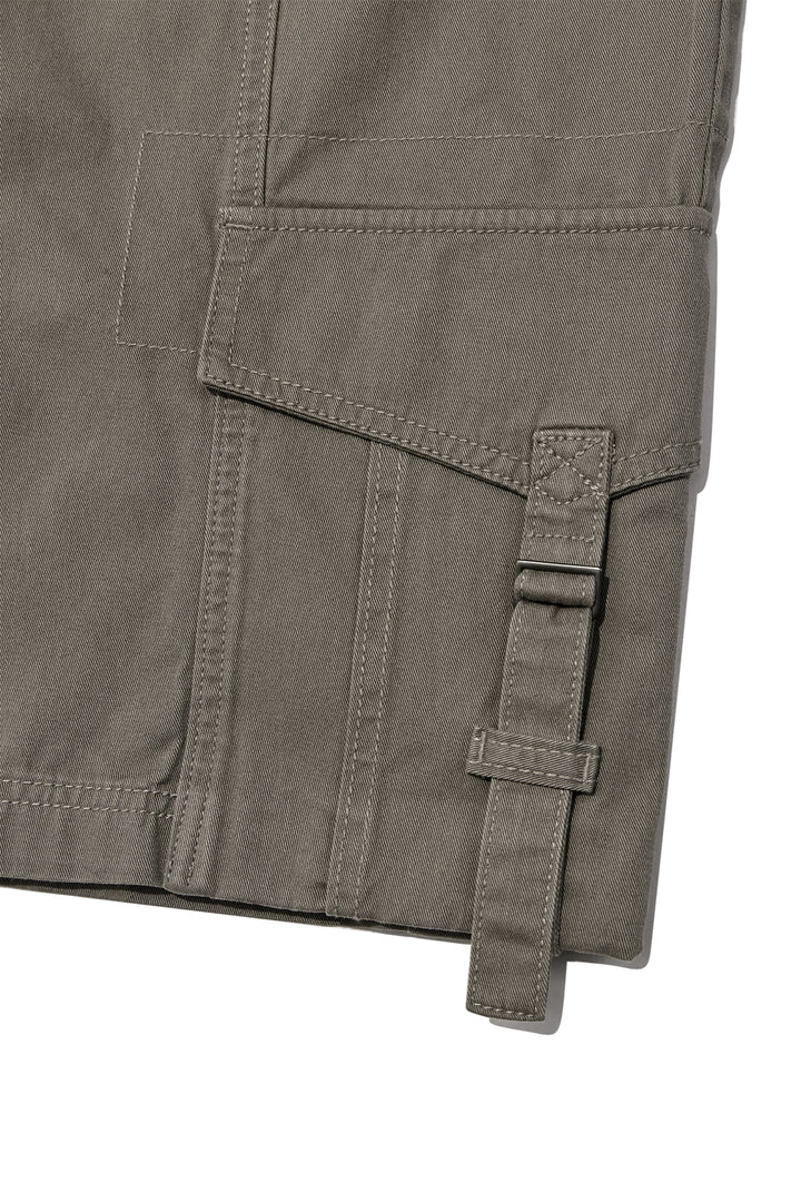 Matin Kim Semi Slimfit Bermuda Pants — Khaki
