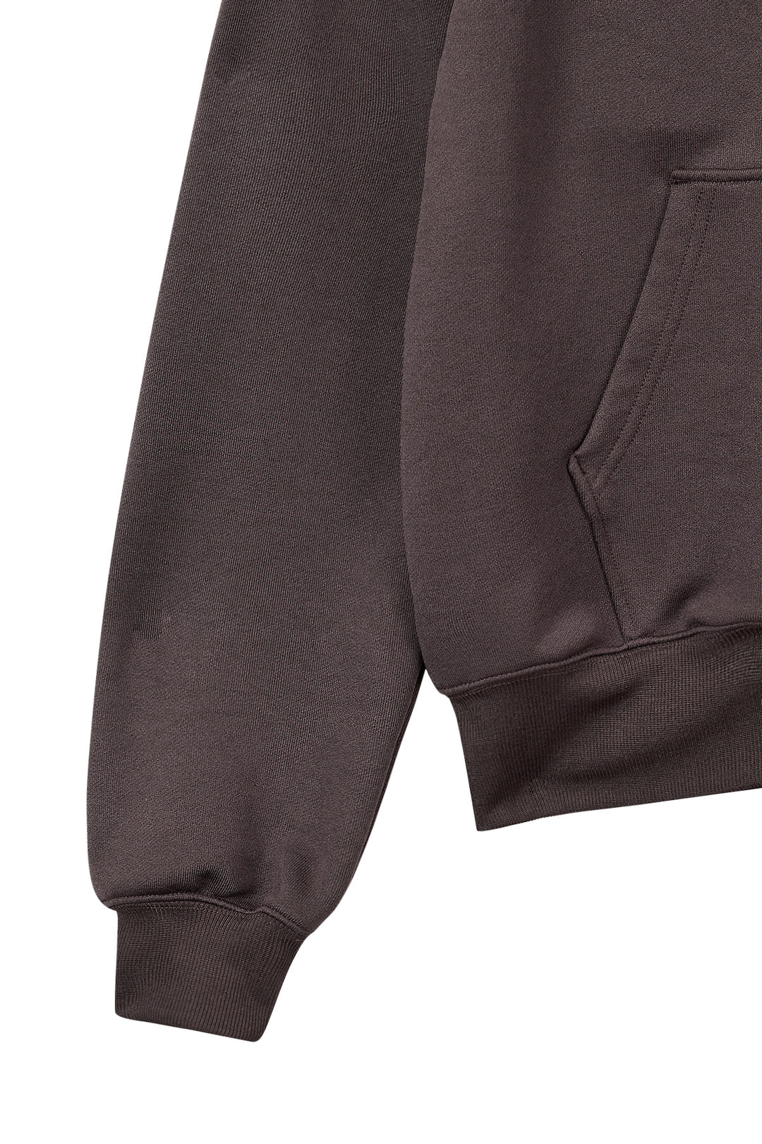 Matin Kim Back Logo Glitter Zip Hoodie — Brown