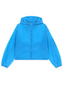 Matin Kim Back Logo Hoody Windbreaker — Blue