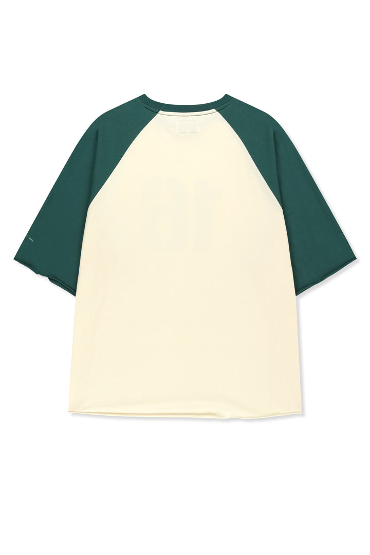 Matin Kim Raw Edge Raglan Top — Cream