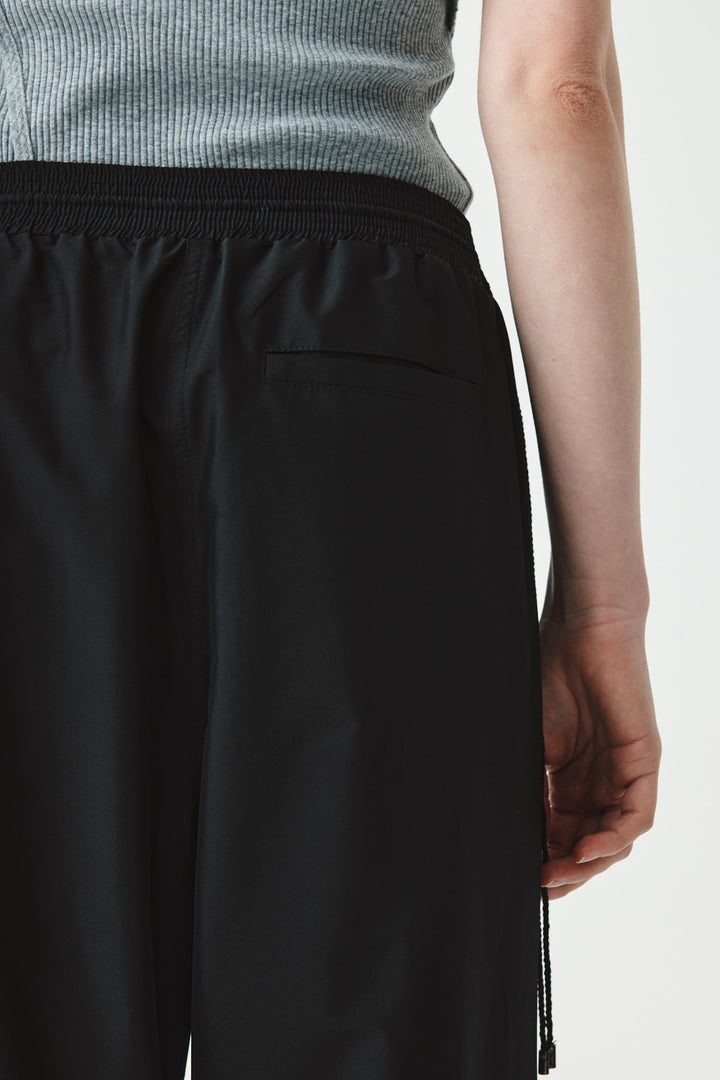 KIMMATIN Side String Track Pants — Black