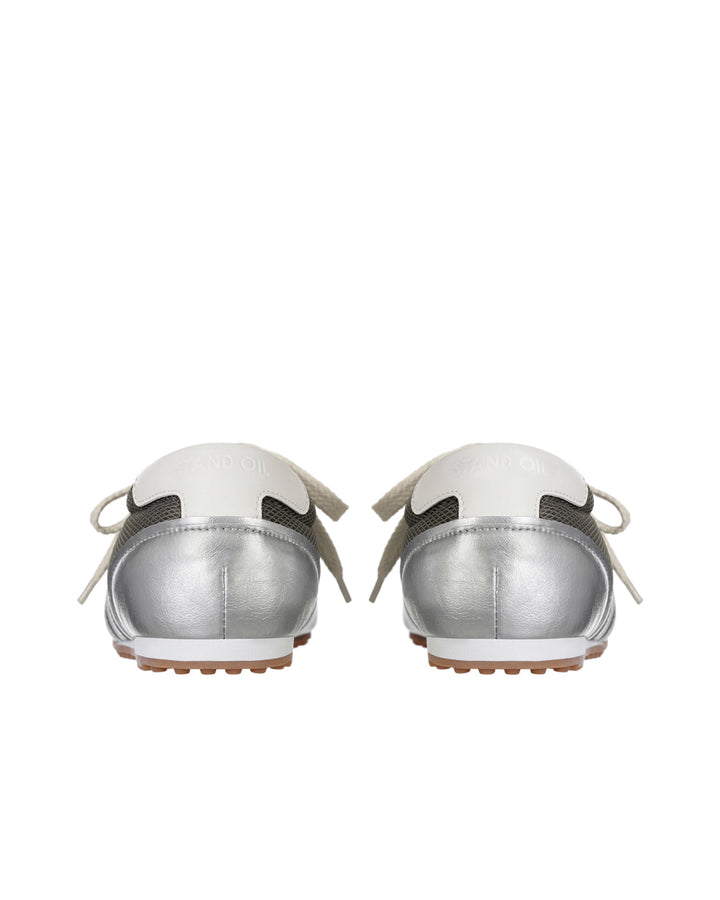 Stand Oil Morrow Square Sneakers — Silver