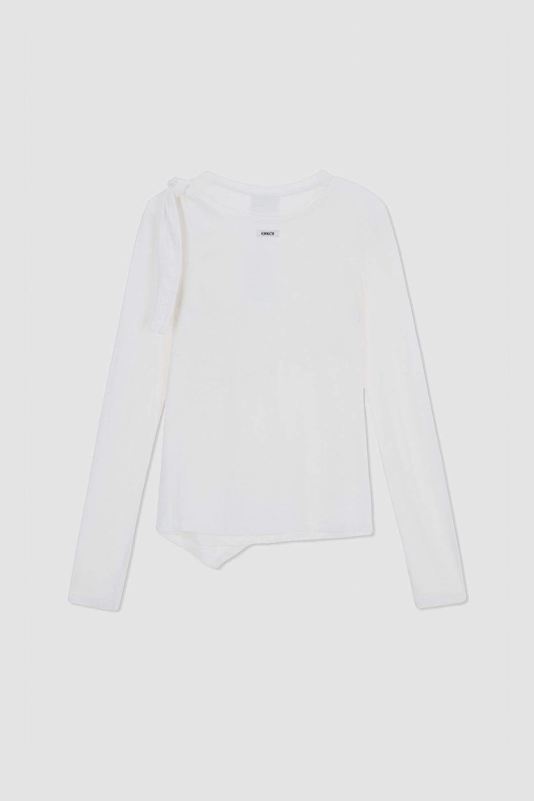 KIMMATIN Twist Strap Long Sleeve Top — Ivory