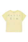 Matin Kim Pintuck Layered Slim Crop Top — Yellow