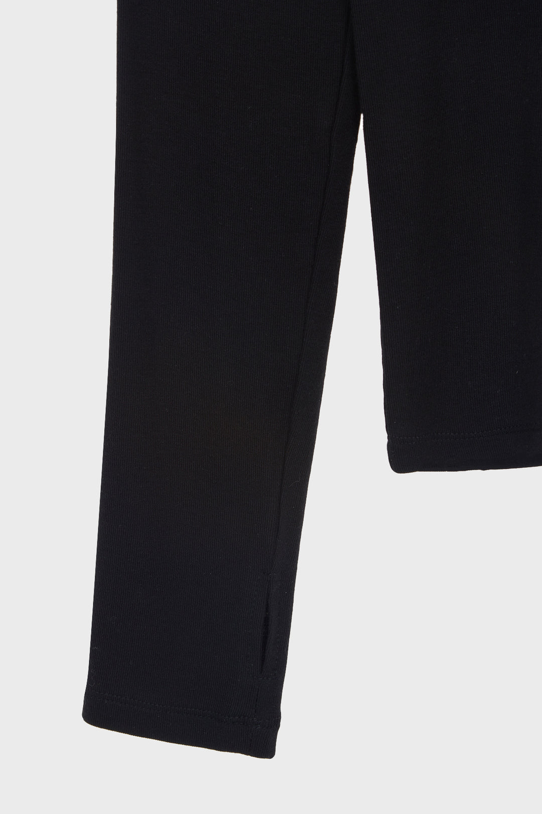 KIMMATIN Slim Hoody Jersey Top — Black