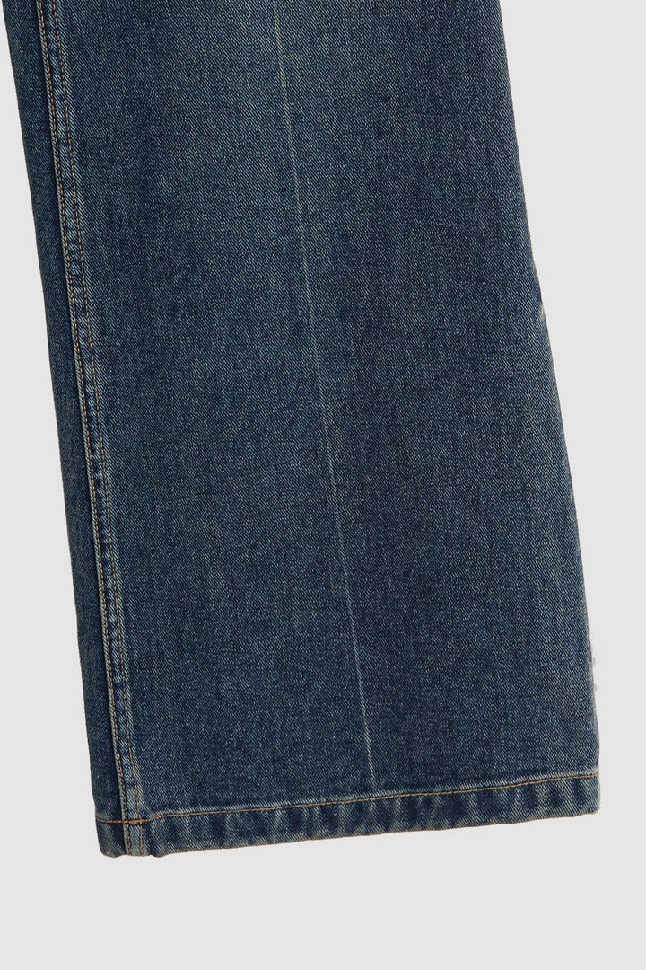 KIMMATIN Upside Down Layered Denim Smoke — Blue