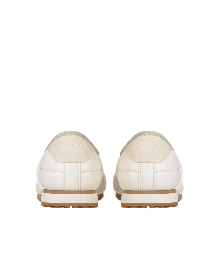 Stand Oil Tie Mary Jane Sneaker — Cream