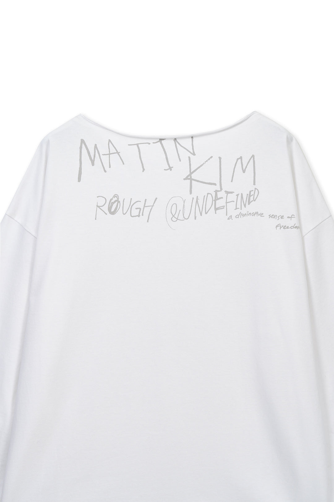 Matin Kim Raw Hem Boat Neck Top — White